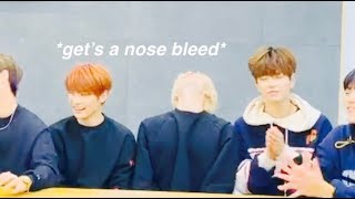 bang chan got 2 nose bleeds during vlive  members reaction [upl. by Larkins]