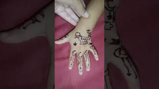 unique style bari eid mehandi of zainab saleel 2024 viral [upl. by Ninette]