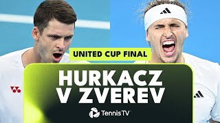 THRILLING Hubert Hurkacz vs Alexander Zverev Highlights  United Cup Final 2024 [upl. by Asined]