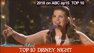 Catie Turner sings Once Upon a Dream TURNS FROM GIRL TO WOMAN Disney Night American Idol 2018 Top 10 [upl. by Darton]