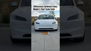 What’s The Difference Between Every Model 3 That Tesla Sells 🤔💵 [upl. by Puiia]