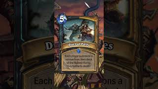 Custom Hearthstone Card  Duel of Fates heartstone [upl. by Eded]