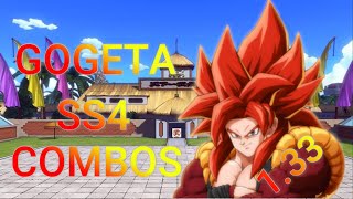 Gogeta SS4 Combos 133 [upl. by Felic]