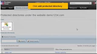 How to password protect a directory in Plesk 11 [upl. by Blair410]