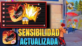 SENSIBILIDAD  BOTÓN PERFECTO FREE FIRE🎯SIN DPI PARA DAR TODO ROJO NUEVA ACTUALIZACIÓN 2024✅ [upl. by Mountfort]