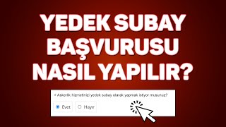 Askerlik Yedek Subay Başvurusu Nasıl Yapılır [upl. by Jules]