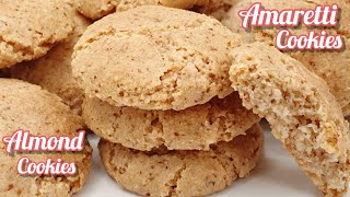 Almond Cookies  Amaretti Biscuits  Italian Cookies Recipe  Almond Biscuits By Versatile Cuisines [upl. by Rockie]