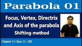 Parabola  1  Basics  Focus  Vertex  Directrix  Axis  Shifting  Chapter 11 Class 11  JEE [upl. by Eerak]