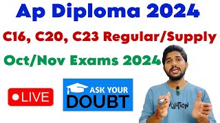 Ap Diploma 2024 Exams RegularSupply  BSDVP Telugu Tech [upl. by Nahum]