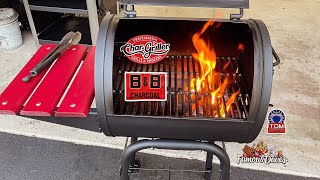 Chargriller 7500 Charcoal Grill With Cast Iron Grates  Reverse Seared Steak  Patio Pro Grill [upl. by Enaxor]