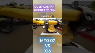 QUEM GANHAR ESSE PEGA HORNET VS XJ6 Vs MT07 motivational hornertviraliza [upl. by Dannica]