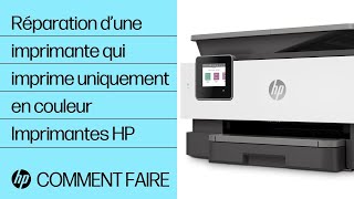 Comment réparer une imprimante HP qui imprime uniquement en couleur  Imprimantes HP  HP Support [upl. by Ivy]