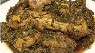 Spinach With Chicken  Dhaba style Palak gosht  Murgh Musallam Recipe [upl. by Sorcha]