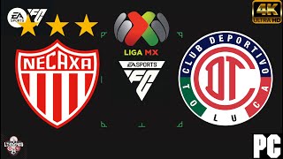 NECAXA VS TOLUCA  LIGA MX FC 24 [upl. by Ardekahs609]