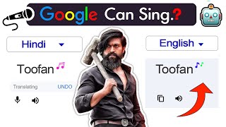 KGF 2  Google Sings Toofan Song 🎤🤖  Toofan Song Google Translate Cover 😎  Aju Akay [upl. by Gaughan]