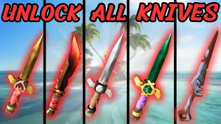 How To UNLOCK ALL 12 Throwing Knives In Sea Of Thieves season 13 [upl. by Toolis]