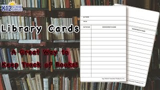 Card Catalog  Library Checkout Cards  Library Catalog System [upl. by Eelegna]