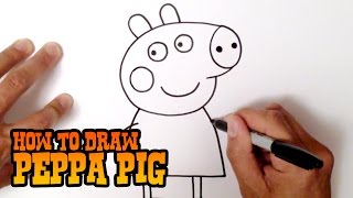 How to Draw Peppa Pig  Step by Step Video Lesson [upl. by Sibeal]