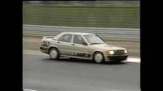 EPIC 1984 Ayrton Senna Mercedes Saloon Car Race at Nurburgring  Full Test  Race [upl. by Leahcam]