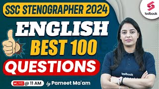 SSC STENO 2024 English Classes  SSC Stenographer English PYQs  Day 1 with Parneet Maam [upl. by Pollak]