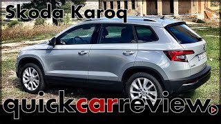 2017 Skoda Karoq  Testing the little brother of the Kodiaq  Full Review  Drive Report  English [upl. by Einiffit]