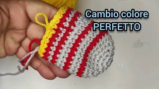 cambio colore perfetto amigurumi [upl. by Nosirrag]