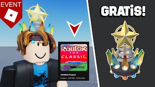 ¡COPIAS INFINITAS CONSIGUE CORONA FESTIVA GRATIS en ROBLOX  EVENTO ROBLOX THE CLASSIC [upl. by Ran916]