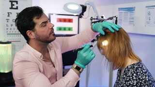 ASMR  Head Ears Eyes Nose Throat REAL PERSON MEDICAL EXAM Unintentional ASMR Style [upl. by Allecram842]