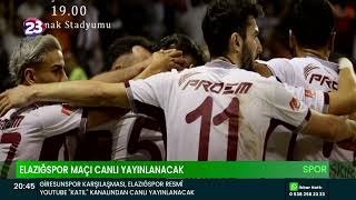 GİRESUNSPOR KARŞILAŞMASI ELAZIĞSPOR RESMÎ YOUTUBE quotKATILquot KANALINDAN CANLI YAYINLANACAK [upl. by Hcnarb]