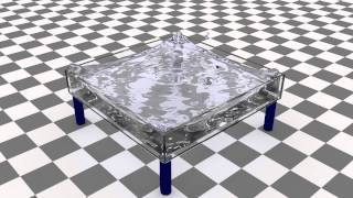 Fluid simulation using lattice Boltzmann method LBM  1080p rendering [upl. by Four]