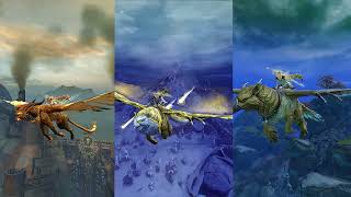 Guild Wars 2  Griffon flying  My sweet birds [upl. by Kcirdnekel]