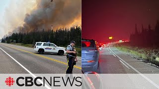 Alberta wildfire spread spurs evacuation order for Jasper [upl. by Eizle949]