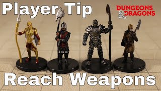 DampD 5e Reach Weapons Player Tactics Tip [upl. by Aielam]