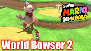 Super Mario 3D World  World Bowser 2  Plessie’s Dune Downhill  All Stars amp Stamp 100 Walkthrough [upl. by Philine]