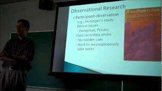 Psych Research Methods Observational and Survey Research Day 1 Part 2 [upl. by Ettenauq]