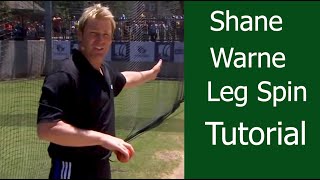 Leg Spin Masterclass With Shane Warne  Great Bowling Tips [upl. by Rodge]