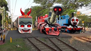 Bis Mirip Tayo VS Kereta KRL Panjang Berubah Jd Train Eater KRL Panjang James Exe VS KRL Kikiko Exe [upl. by Cir862]