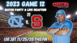 North Carolina Tar Heels vs 22 NC State Wolfpack Live Reaction and Watch Party [upl. by Nnylkcaj]