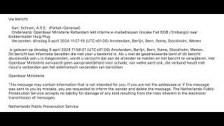 Blinde paniek bij OM plv voorzitter college van procureursgeneraal leest email binnen 42 seconden [upl. by Eidnew41]