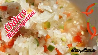 Chilero Nicaraguense con sólo cuatro IngredientesFácil y RapidoListo y Sabroso [upl. by Etz]