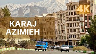 IRANKARAJAZIMIEH  Relaxing winter walk for Stress Relief  4K Video [upl. by Ellison]