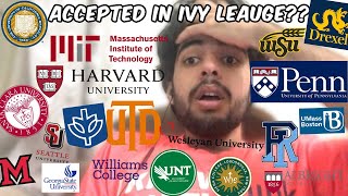 COLLEGE DECISONS REACTIONS 2024  Ivies  MIT  HARVARD  UPENN  No safeties  Class of 2028 [upl. by Delorenzo]