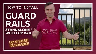 How to Install CR Fence amp Rails Guard Rail Kits Standalone and With Top Rail [upl. by Addiego]