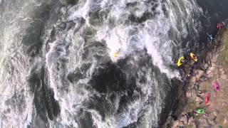 GoPro Epic Whitewater Freestyle Kayaking on the White Nile Africa with DJI Phantom [upl. by Fremont]