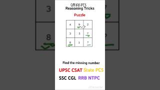 Qn21  Puzzles  Reasoning short tricks  Maths short tricks  Short tricks for SSC NTPC UPSC PCS [upl. by Wrench]