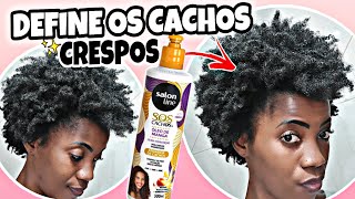 COMO DEFINIR CABELO CRESPO COM ATIVADOR DE CACHOS ÓLEO DE MANGA SALON LINE [upl. by Odlanyer]