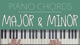 Piano Chords Major amp Minor [upl. by Joses]