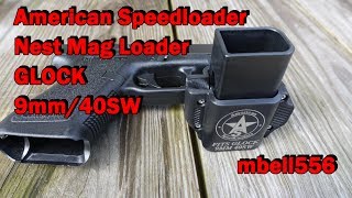 American Speedloader Nest Magazine Loader Glock 9MM 40 SampW [upl. by Cyprus]