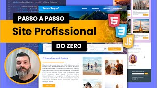 Crie um Site Profissional completo com HTML CSS e Javascript  Passo a Passo do Zero parte 5 [upl. by Maro]