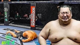 Khabib Nurmagomedov vs Sumo EA sports UFC 4 [upl. by Erdeid]